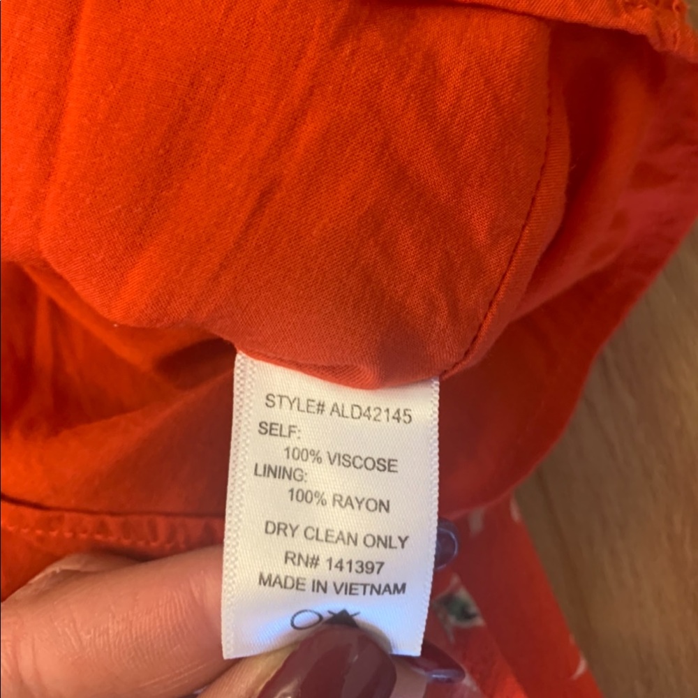 ASTR The Label Red Ruffle Floral Mini Dress S - Picture 8 of 12